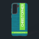 Green Modern Personalised Name Phone Case<br><div class="desc">Modern green phone case personalised with your name. Easy to customise,  available in sizes for different models,  with durable protection and fast printing and shipping. A stylish and practical gift.</div>