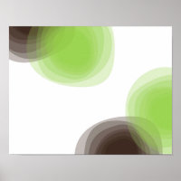Green, modern, simple, flower abstract graphic