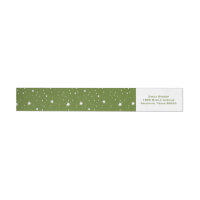 Green Modern Sparkles and Dots Pattern