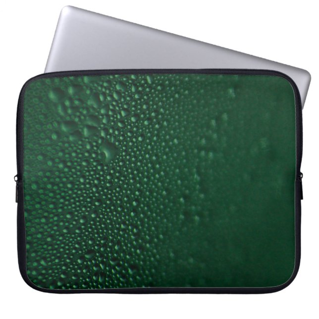 Green moist laptop sleeve (Front)