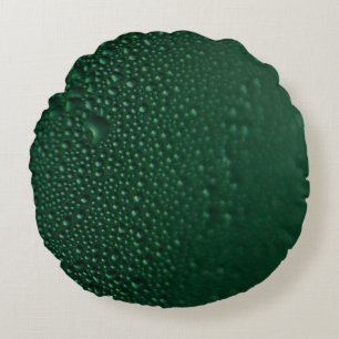 Green moist round cushion
