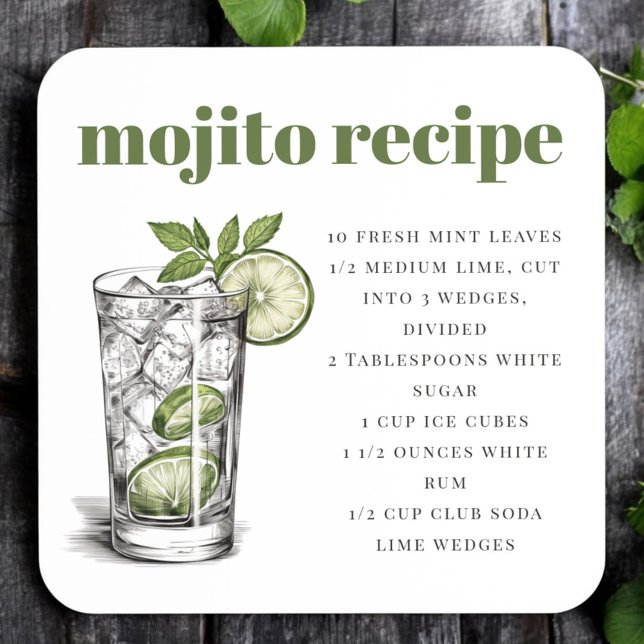 Green Mojito Recipe  Coaster (Creator Uploaded)