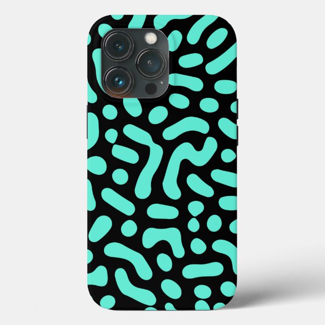 Green Monochromatic Geometric Shapes  Case-Mate iPhone Case (Back)