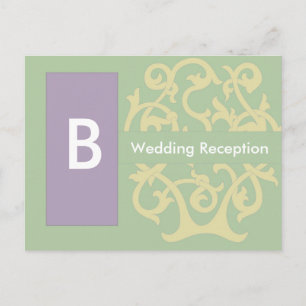 Green Monogram Cards