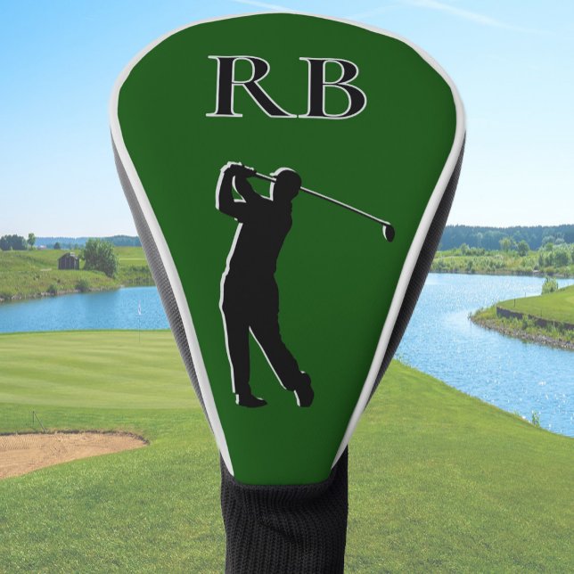 Green Monogram Golf Head Cover For Men (Creator Uploaded)