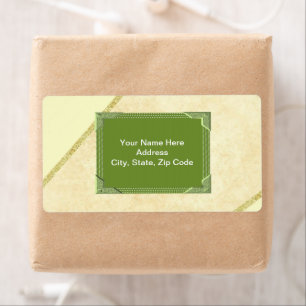 Green  Monogram Labels