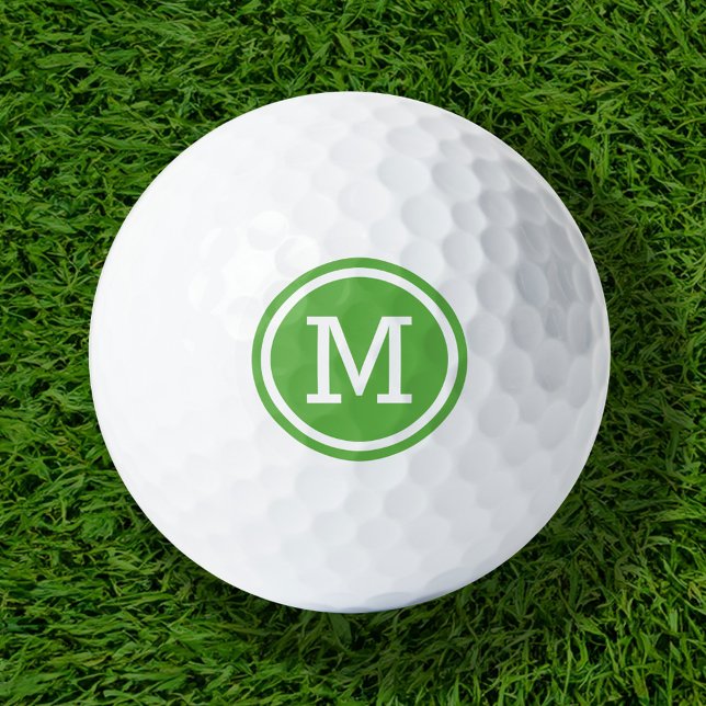 Green Monogram Personalised Golf Balls (Creator Uploaded)