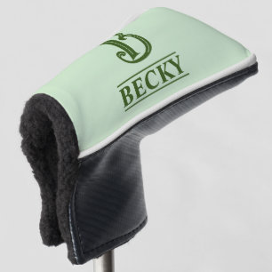 Green Monogrammed Putter Head Cover