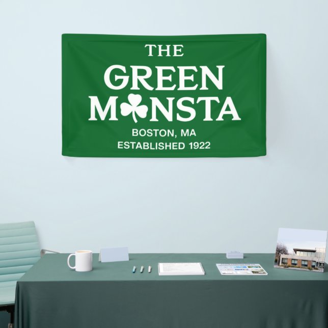 Green Monsta Boston Green Monstah Baseball Gift  Banner (Tradeshow)