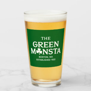 Green Monsta Boston Green Monstah Baseball Gift  Glass