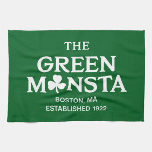 Green Monsta Boston Green Monstah Baseball Gift Tea Towel