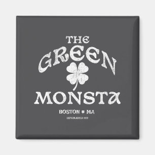 Green Monsta Funny Boston M New England Srts Gift  Magnet