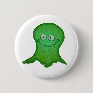 Green Monster 6 Cm Round Badge