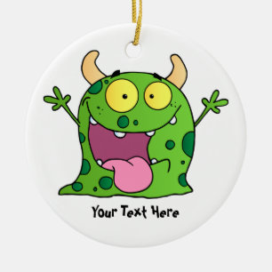 Green Monster (customisable) Ceramic Ornament