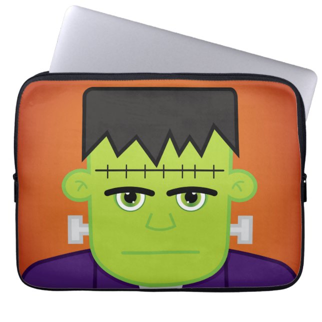 Green monster laptop sleeve (Front)