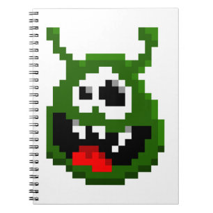 Green Monster - Pixel Art Notebook