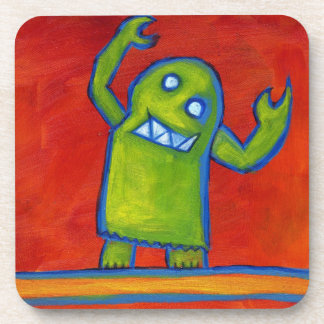 Green Monster Robot coasters