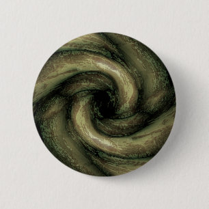 Green monster tentacles 6 cm round badge