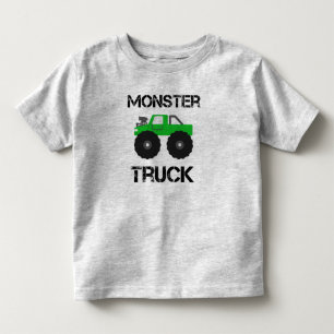 Green Monster Truck Toddler T-Shirt
