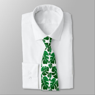 Green Monstera Plant Leaves Tie