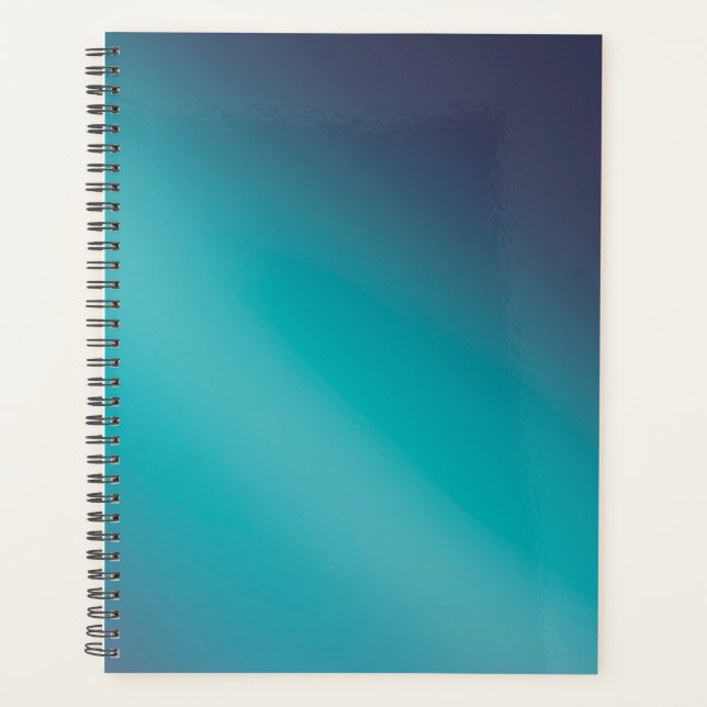 Green moonlight ombre effect  planner (Front)