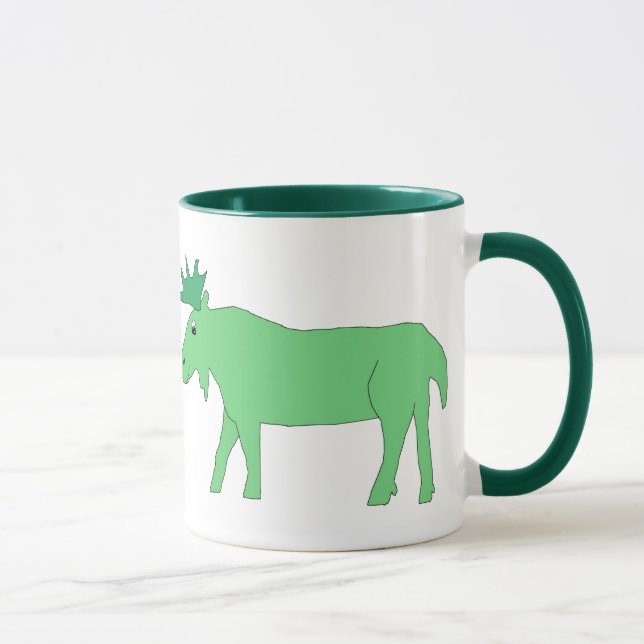 Green Moose mug (Right)