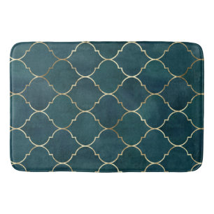 Green Moroccan  Bath Mat