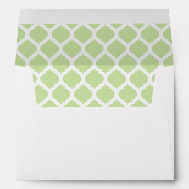 Green Moroccan Pattern A7 Envelopes (Back (Bottom))