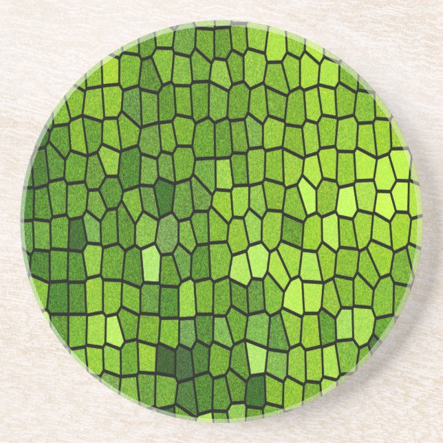 Green Mosaic Coaster (Front)