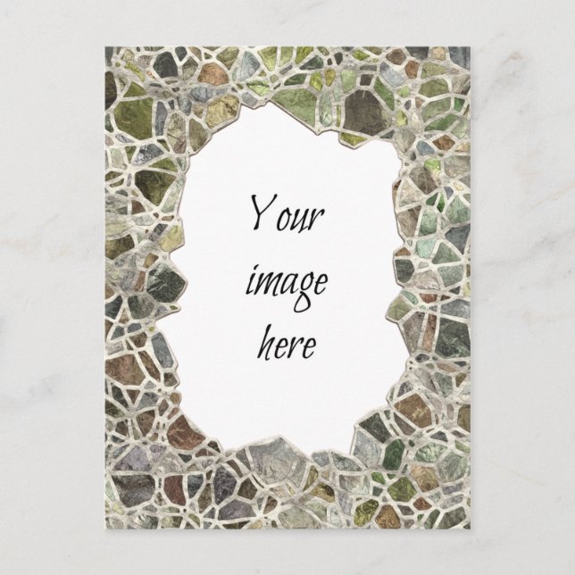 Green Mosaic Frame Postcard (Front)