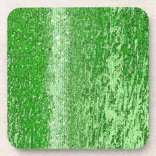 Green mosaic pattern coaster