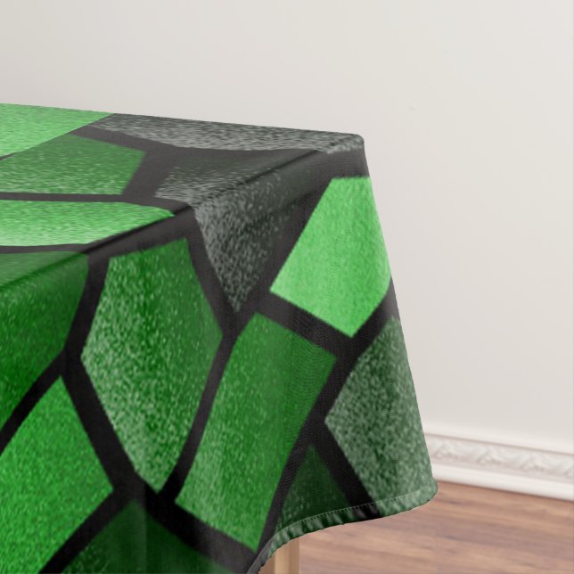 Green Mosaic Tablecloth (In Situ)