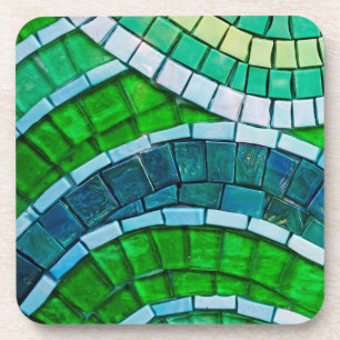 Green Mosaic Tiles Coaster