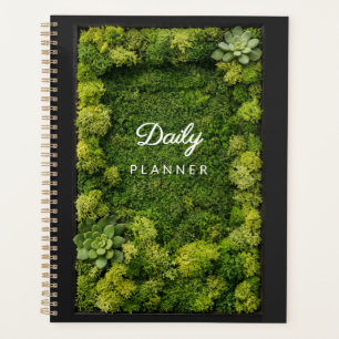 Green Moss Aesthetic Daily Minimalist Wellness Planner