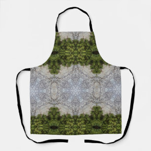 Green Moss & Earth Nature Art Apron