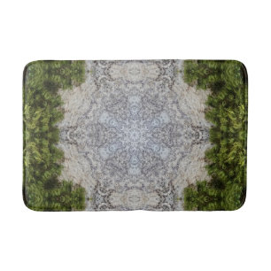 Green Moss & Earth Nature Art Bath Mat