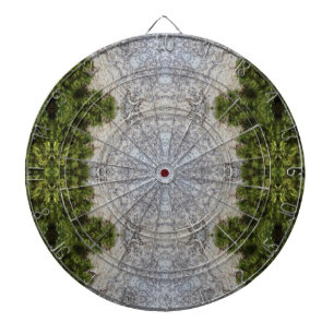 Green Moss & Earth Nature Art Dartboard