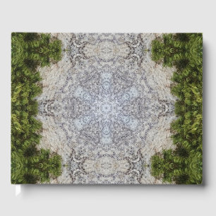 Green Moss & Earth Nature Art Guest Book