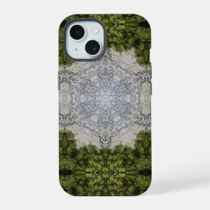 Green Moss & Earth Nature Art iPhone 15 Case