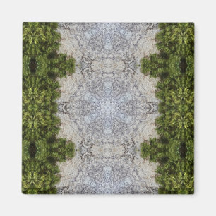 Green Moss & Earth Nature Art Magnet