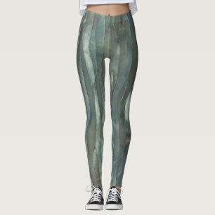 Green mossy quartz leggings