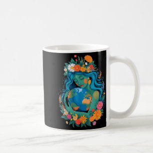 Green mother nature planet earth day 2026 women coffee mug