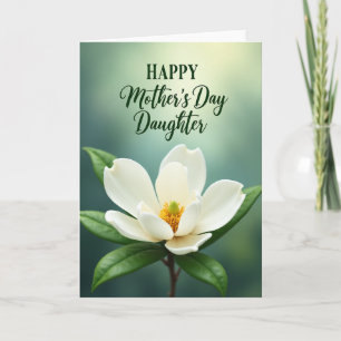 Green Mothers Day Daughter Card