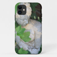 Green Motivational Stone Garden Sculpture Nature