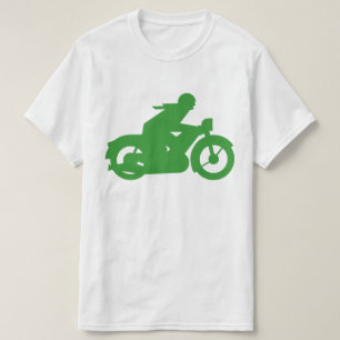 Green Motorbiker Sign T-Shirt