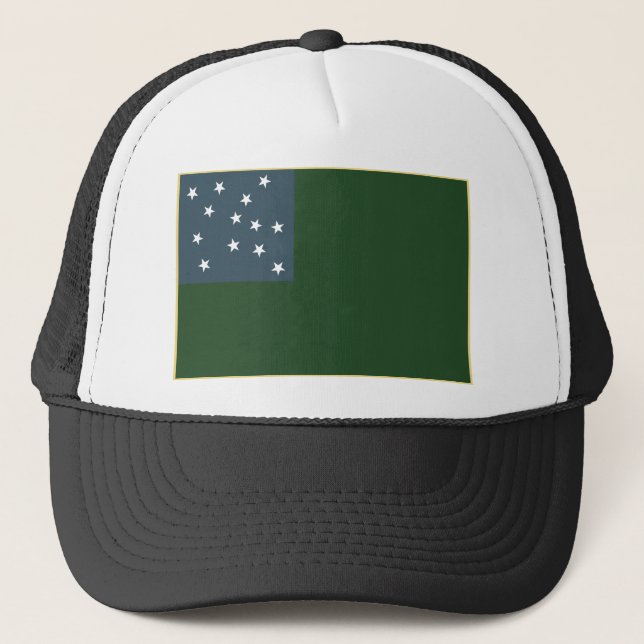 Green Mountain Boys and the Vermont Republic Flag Trucker Hat (Front)