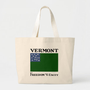 Green Mountain Boys Flag of the Vermont Republic Large Tote Bag