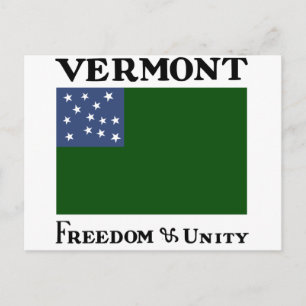 Green Mountain Boys Flag of the Vermont Republic Postcard