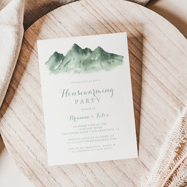 Green Mountain Country Housewarming Party  Invitation (Creator Uploaded)