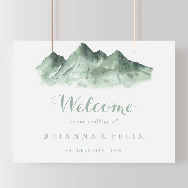 Green Mountain Country Wedding Welcome Sign (Creator Uploaded)